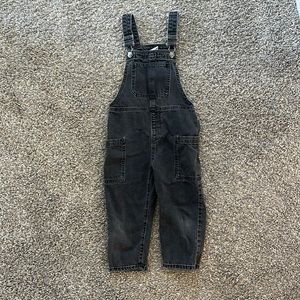 Boys black Zara overalls